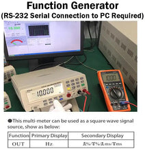 Load image into Gallery viewer, Bench Digital Multimeter with Software for Function Generator via RS-232 Computer Interface (VC8145)
