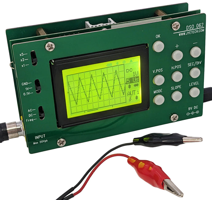 Assembled Pocket Oscilloscope, 1MHz Bandwidth, Single Channel (DSO062)