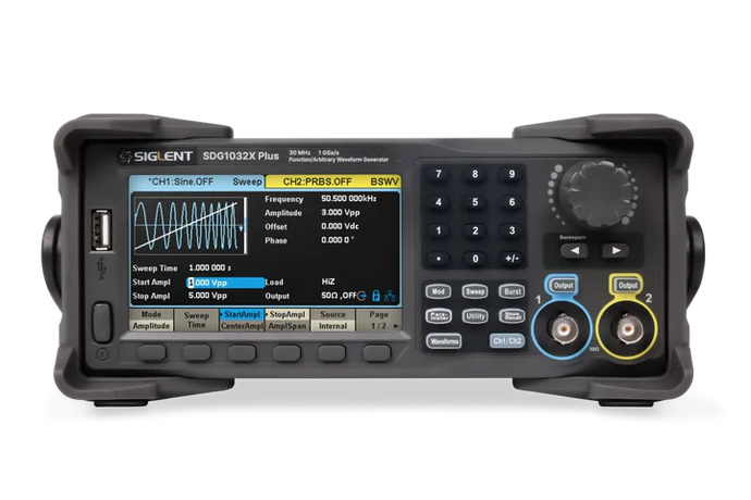 Siglent SDG1032X Plus - 30 MHz, 2 Channel Function/Arbitrary Waveform Generator