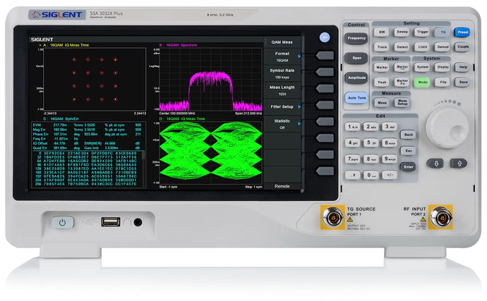 Siglent Spectrum Analyzer, 9 kHz to 2.1 GHz with Tracking Generator (SSA3021X)