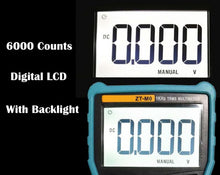 Load image into Gallery viewer, ZT-M0 True-RMS Digital Multimeter Auto and Manual with Analog Bar Graph AC/DC Voltage Ammeter Current Ohm
