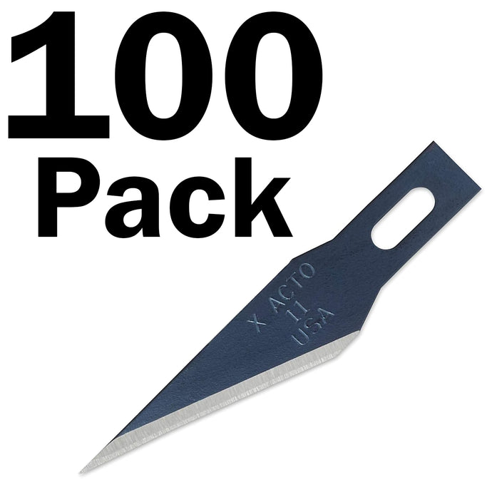 X-Acto 100 Count #11 Classic Fine Point Blades for #1 Knife Handle (X611)