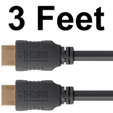 Load image into Gallery viewer, 3 Foot 4K High Speed HDMI Cable - 4K@60Hz, HDR, HDR10, Dolby Vision, 18Gbps, YUV 4:4:4, 28AWG
