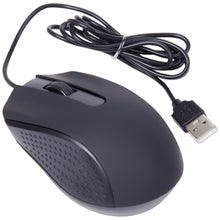 Load image into Gallery viewer, Ambidextrous USB Optical Mouse with 3 Buttons &amp; Scroll Wheel (Black Color)
