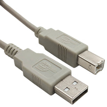 Load image into Gallery viewer, Beige 3-foot USB 2.0 Type A Male to Type B Male Cable
