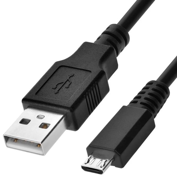 1.5 Foot Black USB-A to Micro USB-B 2.0 Cable - 5-Pin, 28/28AWG