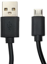 Load image into Gallery viewer, 6 Foot Black USB-A to Micro USB-B 2.0 Cable
