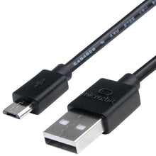 Load image into Gallery viewer, Black 11.8-inch USB Type A Male to Micro Type B Male USB Cable - Compatible with Microbit
