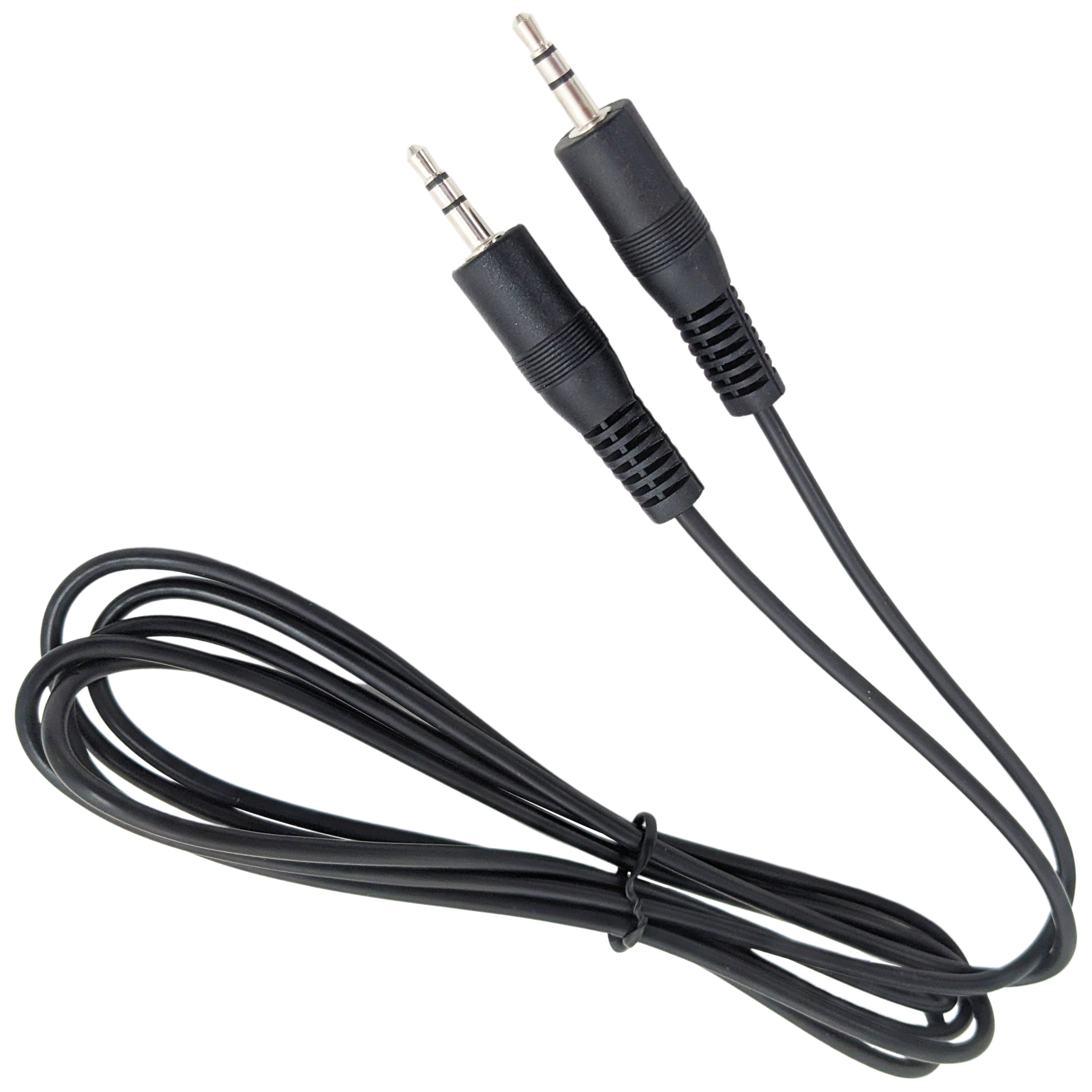 6 Foot 3.5mm Stereo Male to Male Cable, 1/8