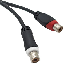 Load image into Gallery viewer, RCA Male to Dual RCA Female Y-Adapter Cable, 6-Inch Length
