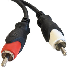 Load image into Gallery viewer, RCA Male to Dual RCA Male Y-Adapter Cable, 6-Inch Length
