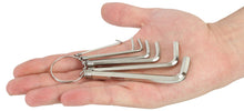 Load image into Gallery viewer, GreatNeck 7 Piece Metric Hex Key Ring Set: 1.5mm, 2mm, 2.5mm, 3mm, 4mm, 5mm, and 6mm (HKM7C)
