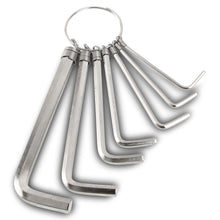 Load image into Gallery viewer, GreatNeck 7 Piece Metric Hex Key Ring Set: 1.5mm, 2mm, 2.5mm, 3mm, 4mm, 5mm, and 6mm (HKM7C)
