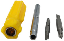 Load image into Gallery viewer, 6-in-1 Screwdriver - Slotted: 3/16&quot;, 1/4&quot; - Phillip: #1, #2 - Nut Driver: 1/4&quot;, 5/16&quot;
