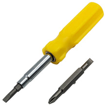 Load image into Gallery viewer, 6-in-1 Screwdriver - Slotted: 3/16&quot;, 1/4&quot; - Phillip: #1, #2 - Nut Driver: 1/4&quot;, 5/16&quot;
