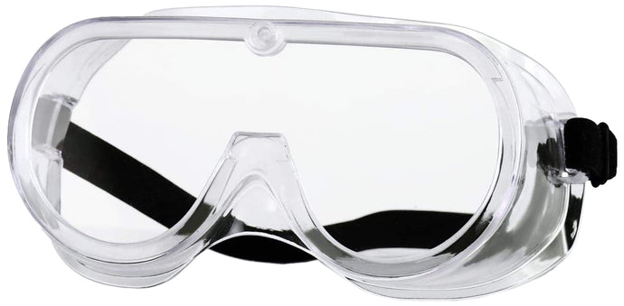 Splashproof Clear Safety Goggles with Adjustable Strap, Clear Lens with Splash Shield for Eye Protection