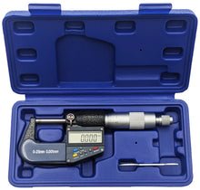 Load image into Gallery viewer, 0-1&quot; Range (0-25mm) Digital Micrometer with 6 Digit LCD Display, 0.001mm Resolution, Features mm/inch Conversion Button
