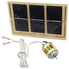 Load image into Gallery viewer, Solar Motor Kit - Includes Solar Cell Module and Clip-on DC Solar Motor (No Soldering Required)
