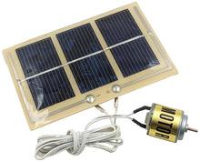 Load image into Gallery viewer, Solar Motor Kit - Includes Solar Cell Module and Clip-on DC Solar Motor (No Soldering Required)
