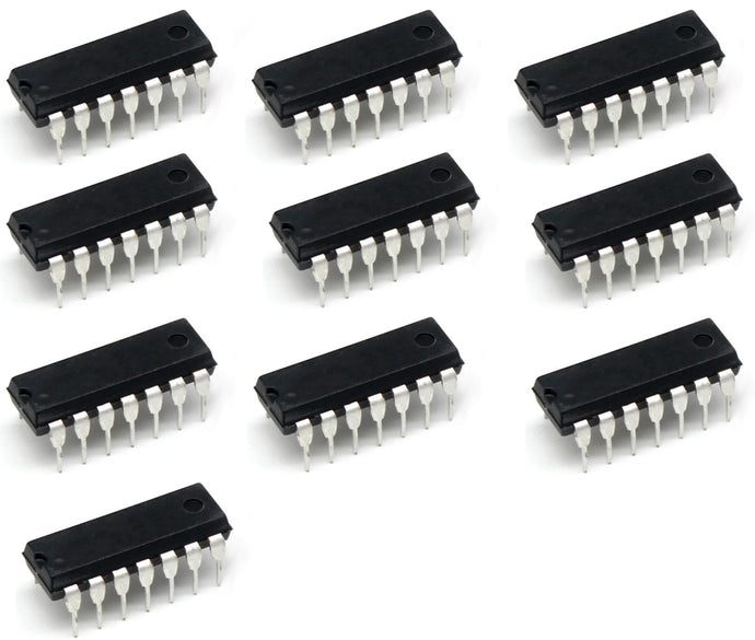 10 Pack IC TL074CN Low Noise JFET-Input Operational Amplifier 18V 100mW, 14 Pins