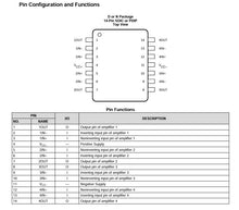 Load image into Gallery viewer, 10 Pack LF347 IC JFET-Input Quad Operational Amplifier, 14 Pin DIP
