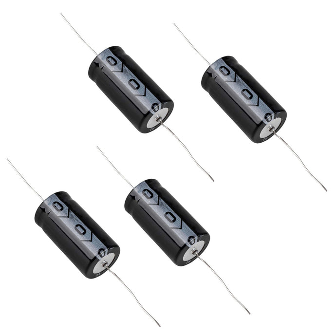 4 Pack 50V 100µF Aluminum Electrolytic Axial Lead Capacitor