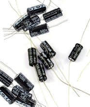 Load image into Gallery viewer, 100 Pack Aluminum Electrolytic Axial Lead Capacitor, 50V 47µF
