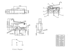 Load image into Gallery viewer, 2 Pack Limit/Snap Micro Switches, SPDT, 5A @ 250V AC, PC Leads
