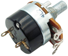 Load image into Gallery viewer, 1/2W 10K Ohms Potentiometer with Switch, Single Turn, Round Shaft, Panel Mount
