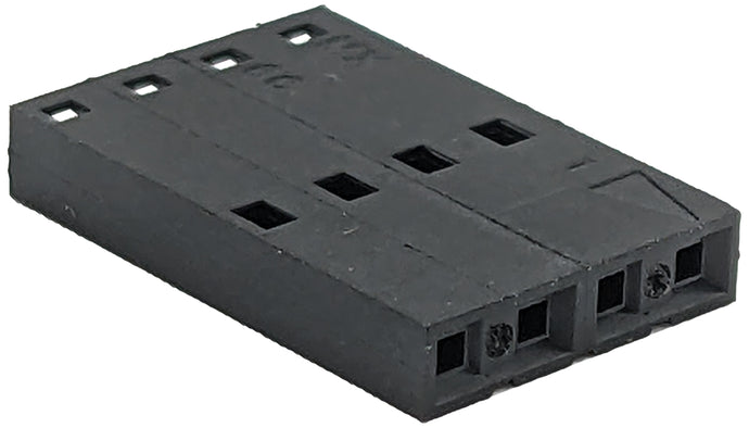 4-Position Crimp Terminal Housing, 0.100