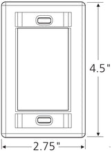 Load image into Gallery viewer, Leviton Ivory Single Gang MOS Wallplate with ID Windows (41290-SMI)
