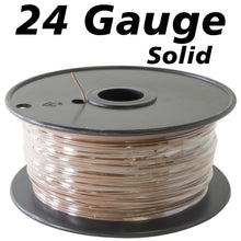Load image into Gallery viewer, 1,000 Feet Brown 24 Gauge Solid Hook-Up Wire, Tinned Copper, PVC Insulation, UL 1007/1569, RoHS Compliant
