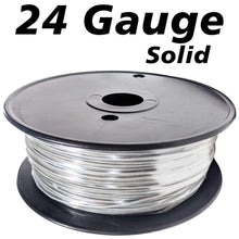 Load image into Gallery viewer, 1,000 Feet Gray 24 Gauge Solid Hook-Up Wire, Tinned Copper, PVC Insulation, UL 1007/1569, RoHS Compliant
