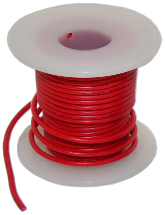 Red 18 Gauge Stranded Hook Up Wire, 100 Foot Spool (Shade May Vary)