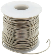 Load image into Gallery viewer, 126 Feet 16 Gauge Silver Color Tinned Copper Crafting Wire, Uninsulated
