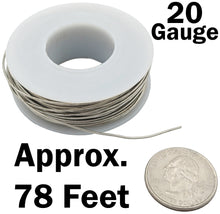 Load image into Gallery viewer, 78 Feet 20 Gauge Silver Color Tinned Copper Crafting Wire, Uninsulated
