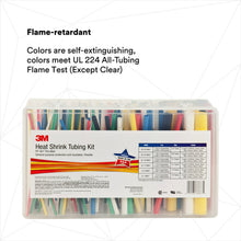 Load image into Gallery viewer, 3M Heat Shrink Tubing Color Assortment Kit, 3/32&quot; to 1/2&quot; Single Wall (Thin) Polyolefin (FP-301)
