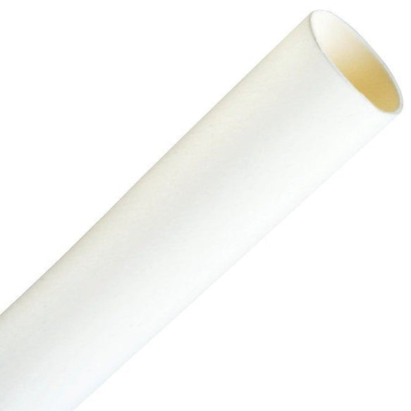 3M White Heat Shrink Thin-Wall Tubing, 3/8