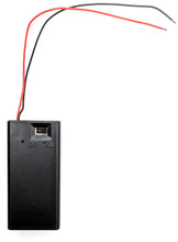 Load image into Gallery viewer, 3 Pack 9V Battery Holder with Cover, ON/OFF Switch, Red &amp; Black Wire Leads
