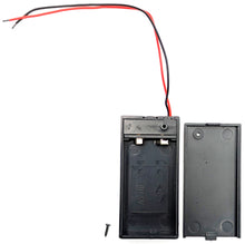 Load image into Gallery viewer, 3 Pack 9V Battery Holder with Cover, ON/OFF Switch, Red &amp; Black Wire Leads
