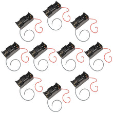 Load image into Gallery viewer, 10 Pack Single C Battery Holder, Plastic Case with Wire Leads (2.91&quot; x 1.69&quot; x 1.46&quot;)
