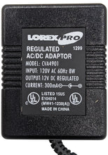 Load image into Gallery viewer, Lorex Pro AC/DC Power Adapter Model CVA4901 12V DC 300mA (Center Positive)
