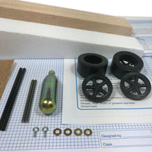 Load image into Gallery viewer, Basswood Dragster Kit (Co2) - Includes Instructions and Parts to Design, Build, and Race
