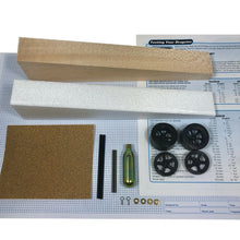 Load image into Gallery viewer, Basswood Dragster Kit (Co2) - Includes Instructions and Parts to Design, Build, and Race
