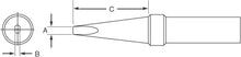Load image into Gallery viewer, Weller ETA Soldering Tip, 1/16&quot; for EC1201A / EC1204A / PES50 / PES51 / WCC101

