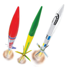 Load image into Gallery viewer, Estes 1753 AVG Rocket Bulk Pack, Includes 12 Model Rocket Kits (8 Intermediate and 4 Beginner Skill Level)
