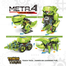 Load image into Gallery viewer, Elenco Meta.4 Transforming Robot Kit, STEM Solar Toy for Kids 8+
