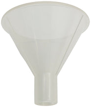 Load image into Gallery viewer, 150mm Diameter, 36mm Stem Polypropylene Powder Funnel
