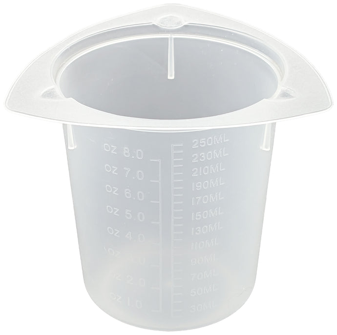 250 ml Polypropylene Tri-Pour Beaker with Special No Spill Pour Spout