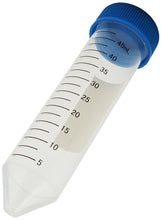 Load image into Gallery viewer, 25 Pack 50mL Conical Graduated Plastic Centrifuge Tube with Cap (4.5&quot; Long, 1.1&quot; Diameter)
